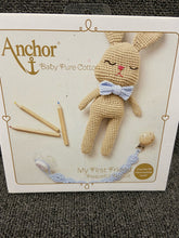 anchor amigurumi crochet kit my first friend peaceful rabbit bunny baby toy intermediate baby pure cotton yarn beige fabric shack malmesbury