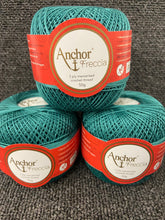 anchor freccia 6 3 ply 3ply mercerised cotton crochet thread 50g teal blue 666 fabric shack malmesbury