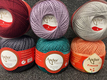 anchor freccia 6 3 ply 3ply mercerised cotton crochet thread 50g various colours fabric shack malmesbury