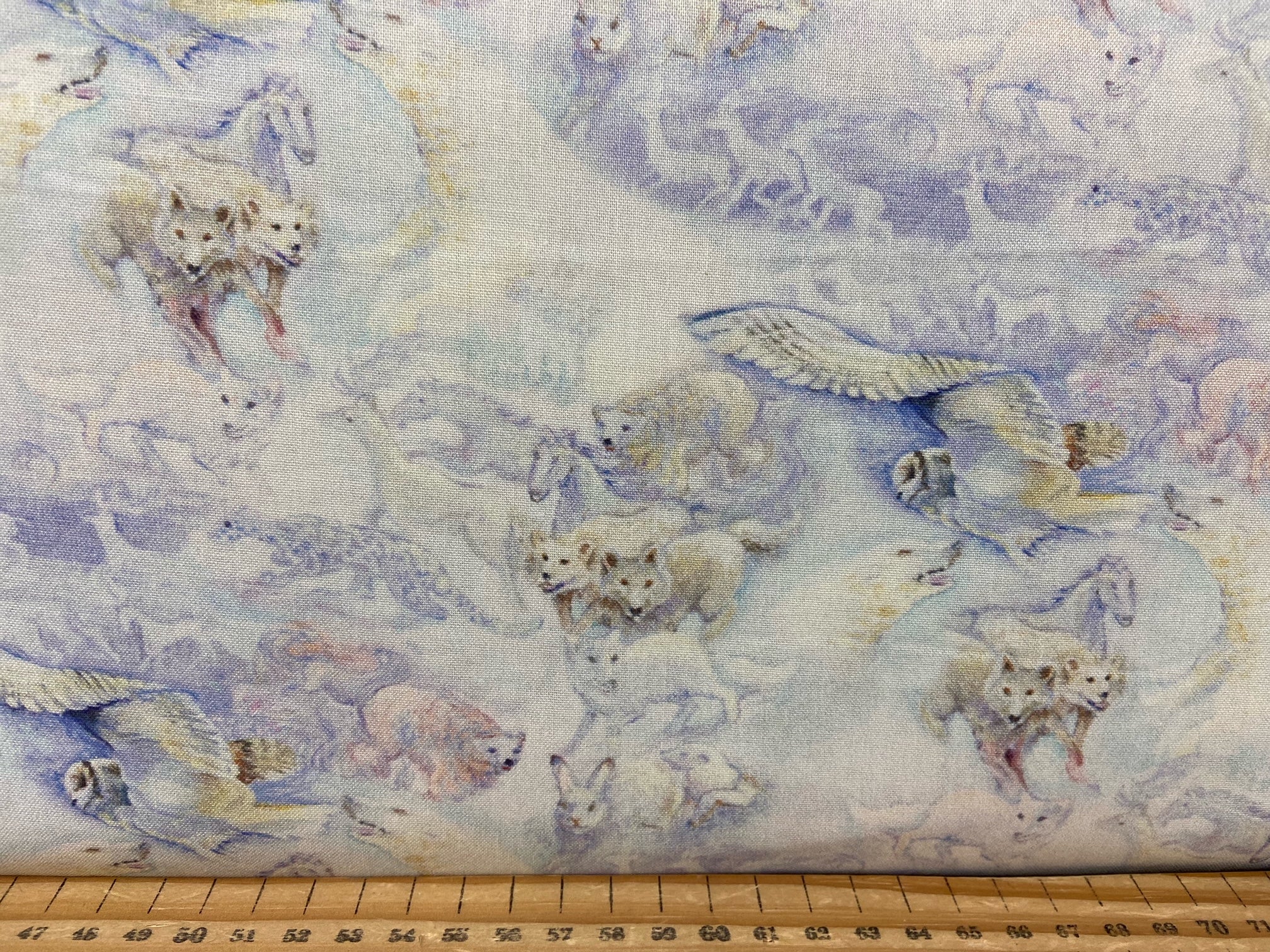 Josephine Wall for 3 Wishes Polar Journey Animal Flight Cotton Fabric