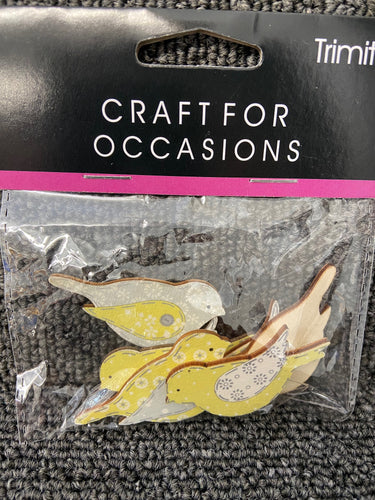 assorted bird easter card craft embellishment easter fabric shack malmesbury