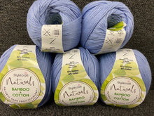 bamboo cotton double knit dk yarn wool cornflower blue 7140 fabric shack malmesbury
