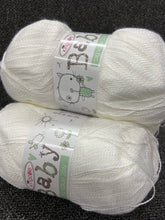 big value baby 2 ply king cole white wool yarn fabric shack malmesbury knit knitting crochet 3