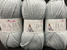 big value baby chunky silver grey 2156 king cole wool yarn  knitting knit crochet fabric shack malmesbury