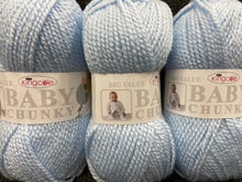 big value baby chunky soft blue 2515 king cole wool yarn  knitting knit crochet fabric shack malmesbury