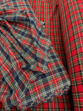 brushed cotton flannel tartan plaid check fabric shack malmesbury royal stewart