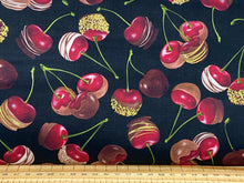 chocolicious cherries cherry chocolate greta lynn kanvas benartex fat quarter cotton fabric shack malmesbury