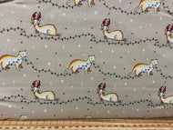 christmas holidays otter natural debbie shore christmas critters cotton fabric shack malmesbury