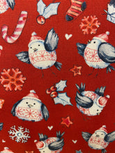christmas holidays robin jumper santa hat robins fabric shack malmesbury fat quarter extra wide patchwork quilting 3