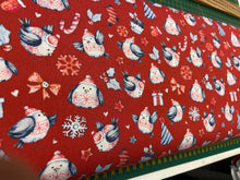 christmas holidays robin jumper santa hat robins fabric shack malmesbury fat quarter extra wide patchwork quilting 2