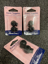 cord toggles 1 hole 6mm black round fabric shack malmesbury haberdashery