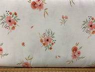 cotton jersey digital poppy poppies flowers floral ivory fabric shack malmesbury