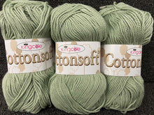 cotton soft dk double knit cottonsoft yarn wool sage green 1576 fabric shack malmesbury