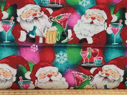 Sweetwater for Moda Blizzard Cotton Fabric by 1/4 Metre Snowmen Presents  Script Christmas 