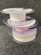 dazzle glitter metallic ribbon berisfords 25mm azalea pink 400 white natural fabric shack malmesbury