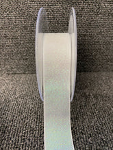dazzle glitter metallic ribbon berisfords 25mm white 1 fabric shack malmesbury