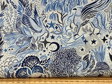 dear stella city of stars pegasus griffin scenic stars moon white cotton fabric shack malmesbury