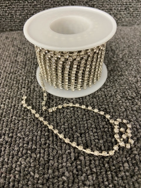Diamante White Diamond Trim 2.5mm – Fabric Shack Malmesbury