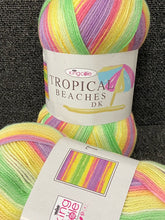 double knit dk tropical beaches summer yarn wool fabric shack malmesbury parrot beach 4854