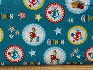dr seuss the grinch who sole christmas fat quarter pack bundle stars badges teal cotton fabric shack malmesbury 2