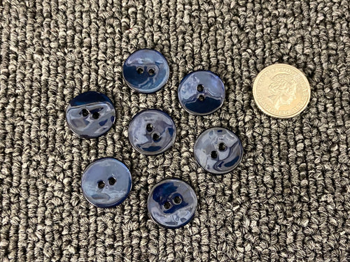 dyed agoya shell button navy blue 20 15mm two hole fabric shack malmesbury