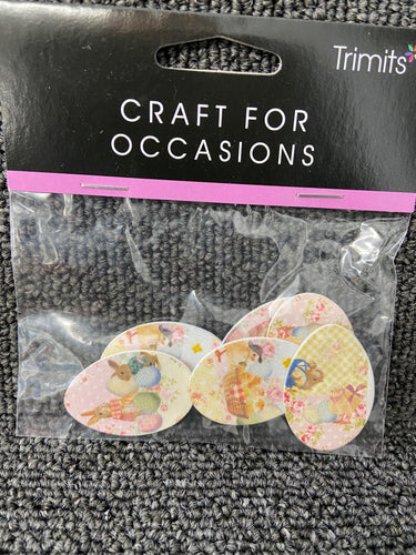 easter egg card craft embellishment easter fabric shack malmesbury C2256