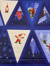 eva melhuish lewis and & irene tomten santa fathter christmas bunting panel cotton fabric shack malmesbury 5