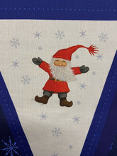 eva melhuish lewis and & irene tomten santa fathter christmas bunting panel cotton fabric shack malmesbury 5