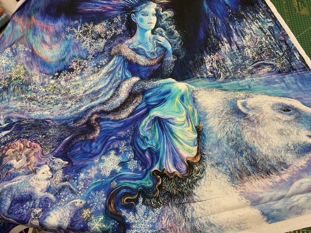 Josephine Wall for 3 Wishes Polar Journey Large Snow Queen Polar Bear