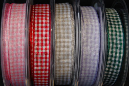 Berisfords Gingham Ribbon/Trim 15mm