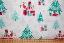 fabric shack sewing quilting sew fat quarter cotton quilt patchwork dressmaking dachshund dachsund sausage weiner dog puppy red christmas holidays Gifts tree
