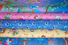 fabric shack sewing quilting sew fat quarter cotton quilt patchwork dressmaking studio e fairy land fairyland fairies houses house jars glow in the dark childrens girls kids (7)