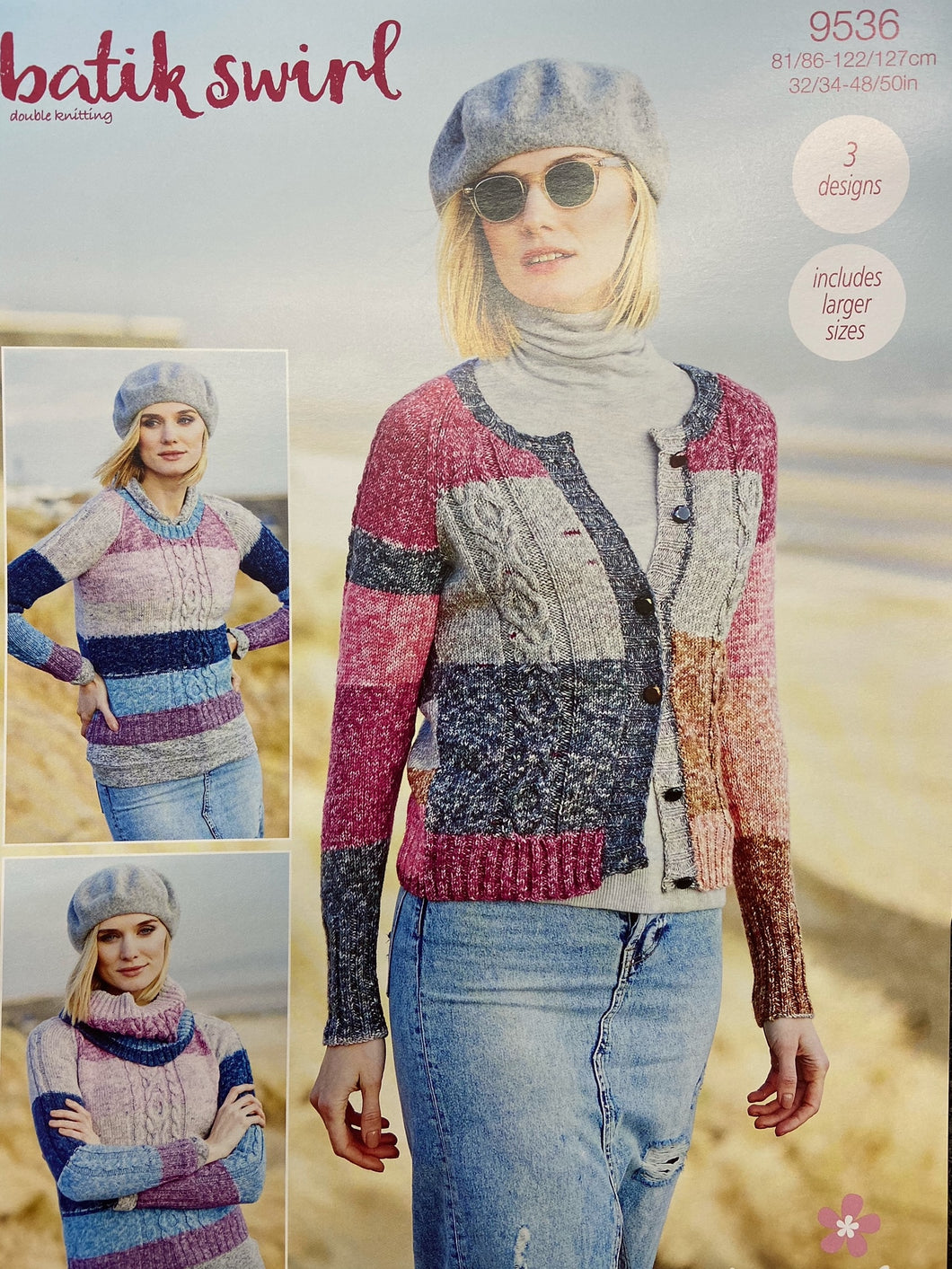 Stylecraft Knitting Pattern Womens/Ladies Jumper/Sweater Cardigan Double Knit DK 9536