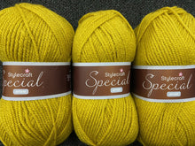 fabric shack knitting crochet knit wool yarn stylecraft aran mustard 1823
