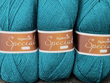 fabric shack knitting crochet knit wool yarn stylecraft aran teal 1062