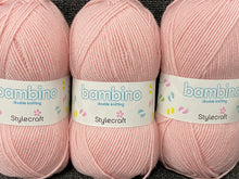 fabric shack knitting crochet knit wool yarn stylecraft bambino double knit dk baby babies soft pink 7113