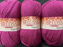 fabric shack knitting crochet knit wool yarn stylecraft life chunky bellissima Raspberry riot 2934
