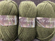 fabric shack knitting crochet knit wool yarn stylecraft life chunky olive 2302