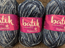 fabric shack knitting crochet knit wool yarn stylecraft life double knit dk batik various colours indigo blue 1914