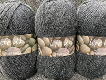 fabric shack knitting crochet knit wool yarn stylecraft life double knit dk charcoal mix 2323