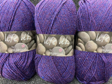 fabric shack knitting crochet knit wool yarn stylecraft life double knit dk deep purple 2495