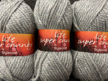 fabric shack knitting crochet knit wool yarn stylecraft life super chunky air force smoke grey 2458