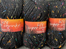 fabric shack knitting crochet knit wool yarn stylecraft life super chunky black nepp 2498
