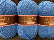 fabric shack knitting crochet knit wool yarn stylecraft special dk double knit aster blue 1003