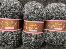fabric shack knitting crochet knit wool yarn stylecraft special dk double knit black charcoal grey 1128
