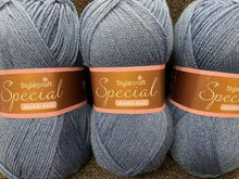 fabric shack knitting crochet knit wool yarn stylecraft special dk double knit denim blue 1302
