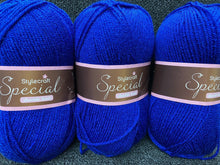 fabric shack knitting crochet knit wool yarn stylecraft special dk double knit royal blue 1117
