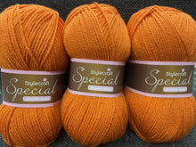 fabric shack knitting crochet knit wool yarn stylecraft special dk double knit spice orange 1711
