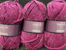 fabric shack knitting crochet knit wool yarn stylecraft special xl super chunky tweed boysenberry 1828