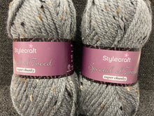 fabric shack knitting crochet knit wool yarn stylecraft special xl super chunky tweed grey 1099